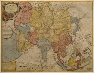 Mapa de Asia, publicado en 1700, París